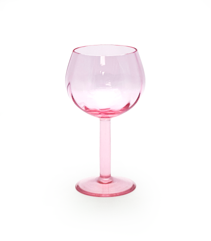 Kolekce basic sklenice na víno růžová