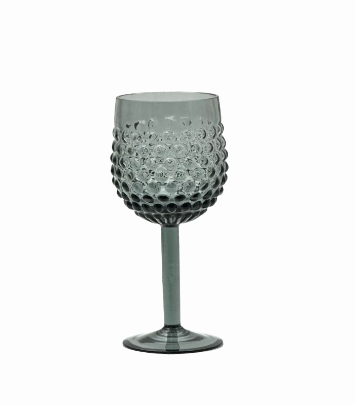 Kolekce ananas hobnail sklenice na víno kouř