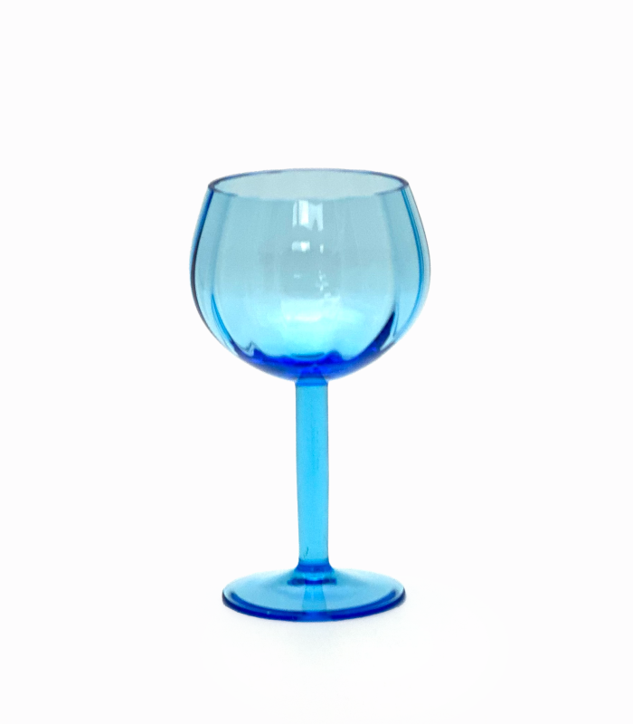 Kolekce basic sklenice na víno akvamarín