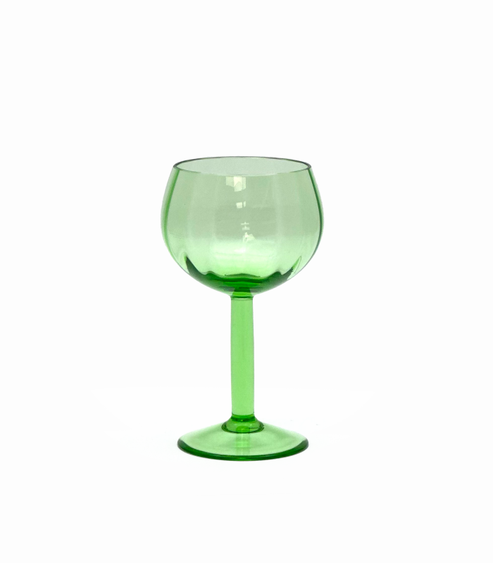 Kolekce basic sklenice na víno světle zelená