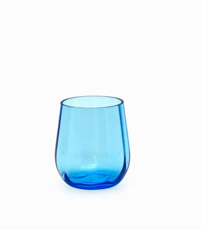 Kolekce basic sklenice akvamarín