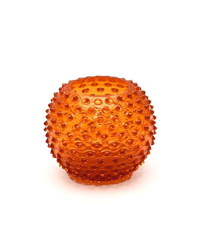 Váza ananas hobnail oranžová