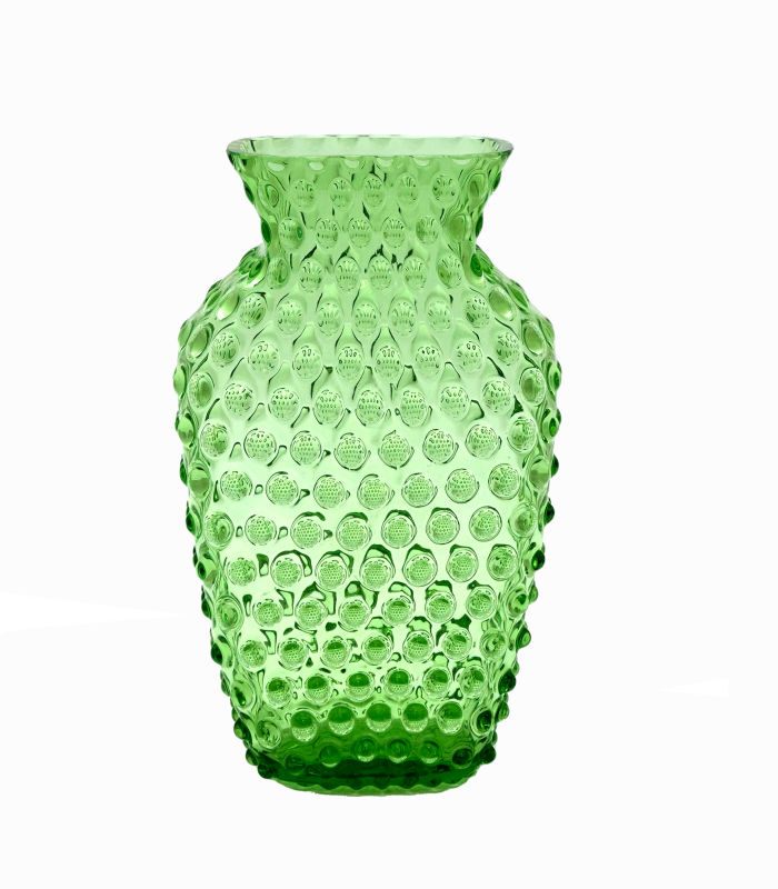 Váza ananas hobnail světle zelená