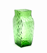 Váza s optikou světle zelená