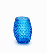Váza ananas hobnail akvamarín