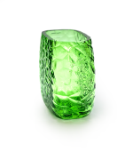 Váza s optikou svetlě zelená