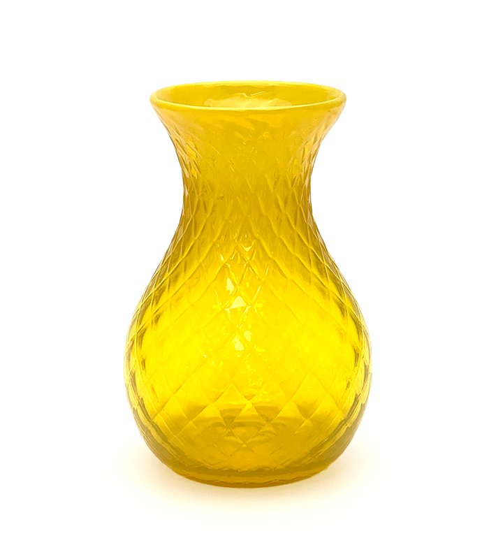 Váza káro žlutá
