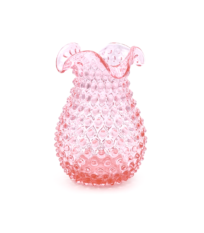 Skleněná Váza Ananas růžová