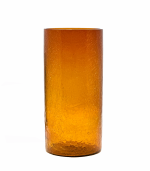 Váza tubus amber kraklovaná