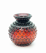 Hobnail váza ananas amber II.jakost