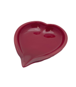 Czech glass heart - bowl