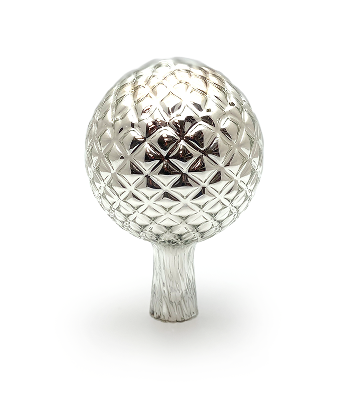 Fence ball - silver plated