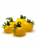 Skleněná dýně žlutá - pumpkin