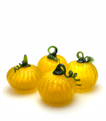 Skleněná dýne velká žlutá - pumpkin