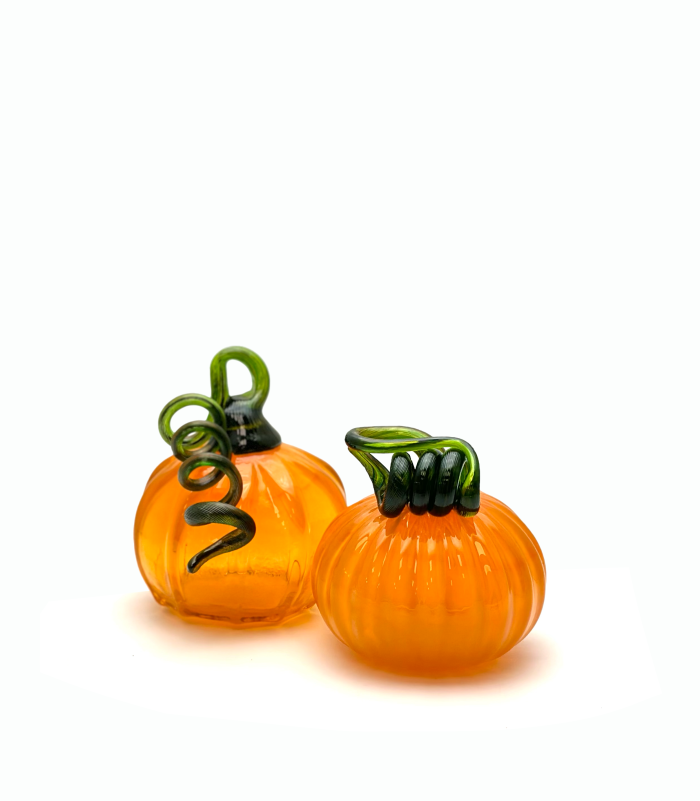 Skleněná dýně oranžová pumpkin