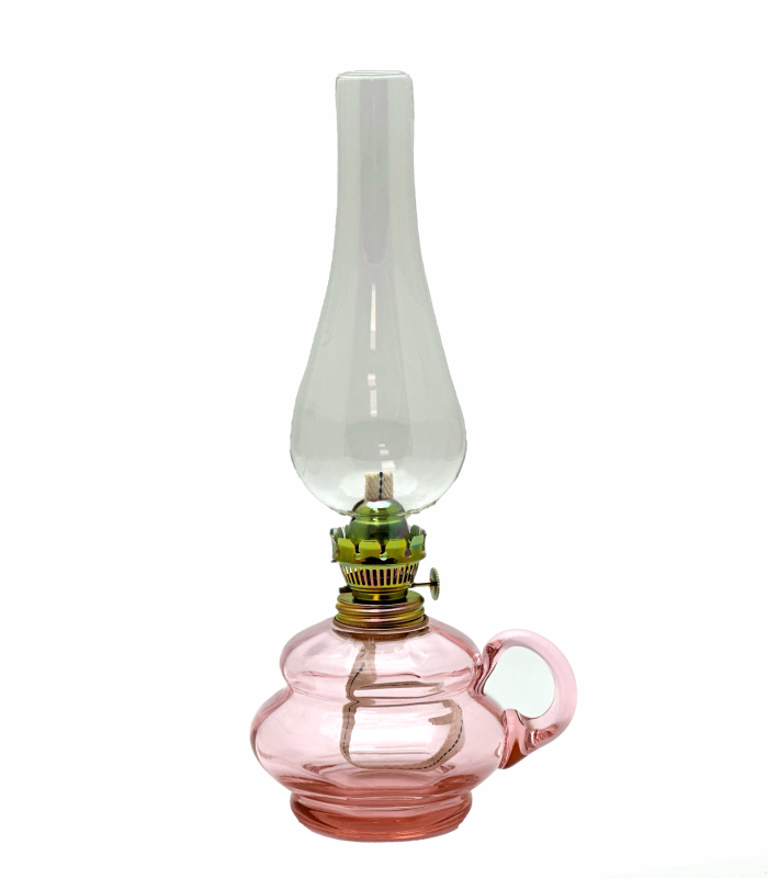 Petrolejová lampa Anna růžová