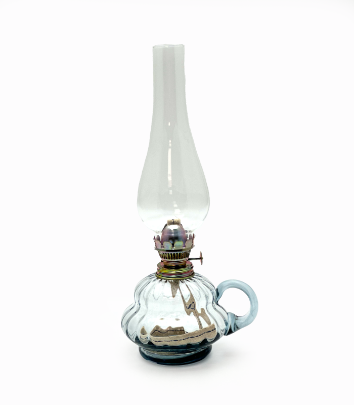 Petrolejová lampa Anna s ouškem světlý kouř