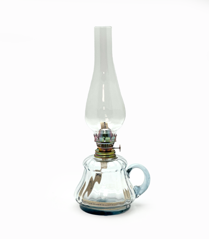 Petrolejová lampa Tereza s ouškem světlý kouř