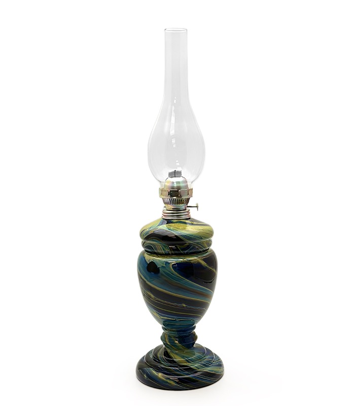 Petrolejová lampa Filoména duhová