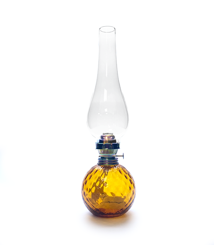 Petrolejová lampa Káro amber