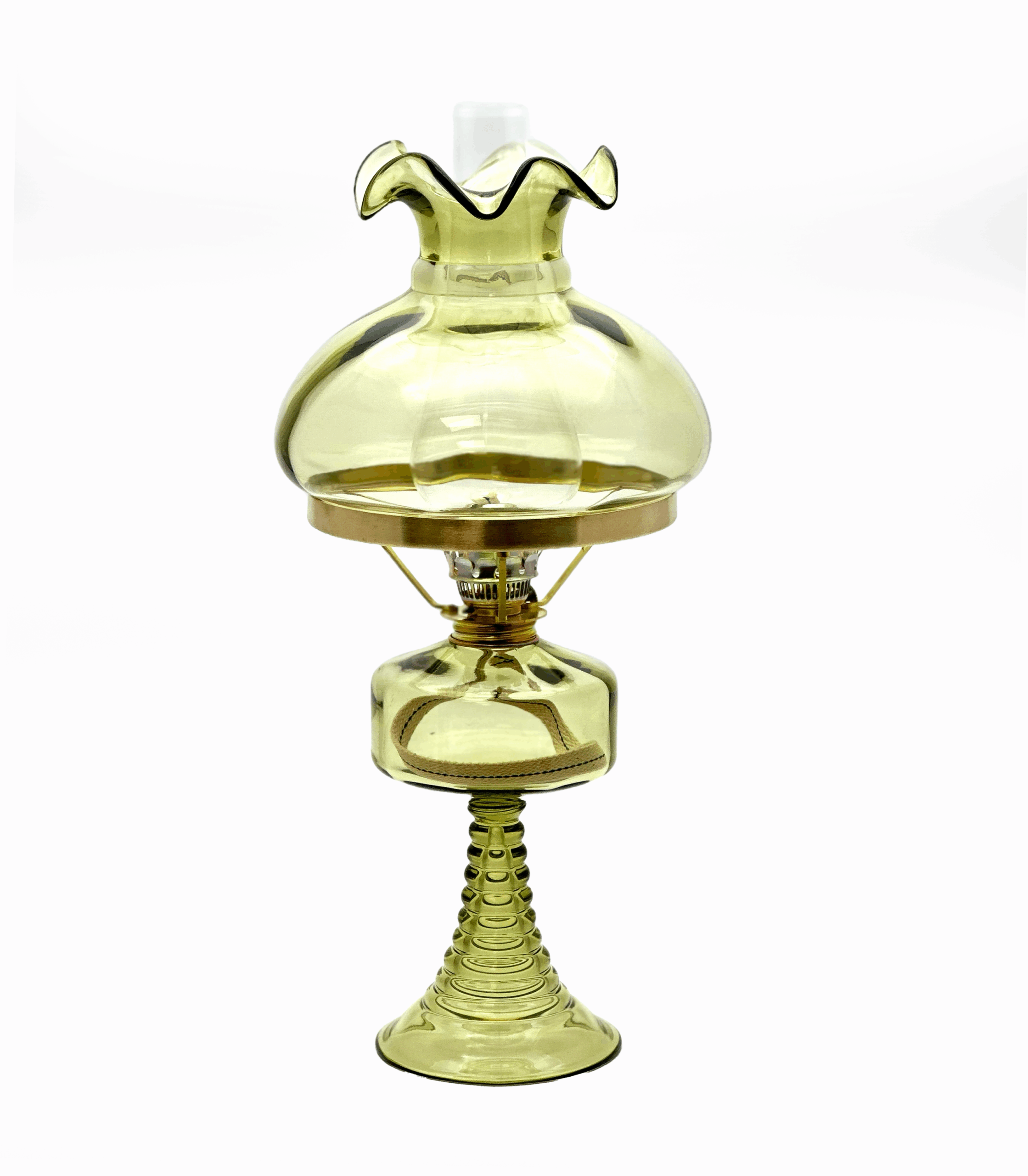 Petroloejová lampa Petra se stínidlem lesní zelená Petroloejová lampa Petra se stínidlem lesní zelená