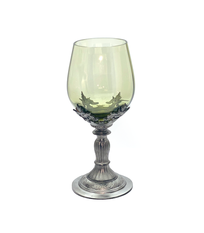 Wine glasses decorated tin