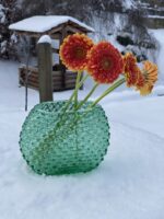 Váza 15cm - Hobnail - Ananas - světlejší modrá - Obrázek 3