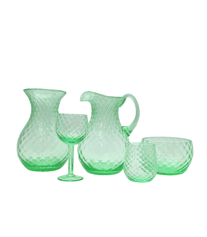 Váza Karo uranový beryl - 25cm - Obrázek 2