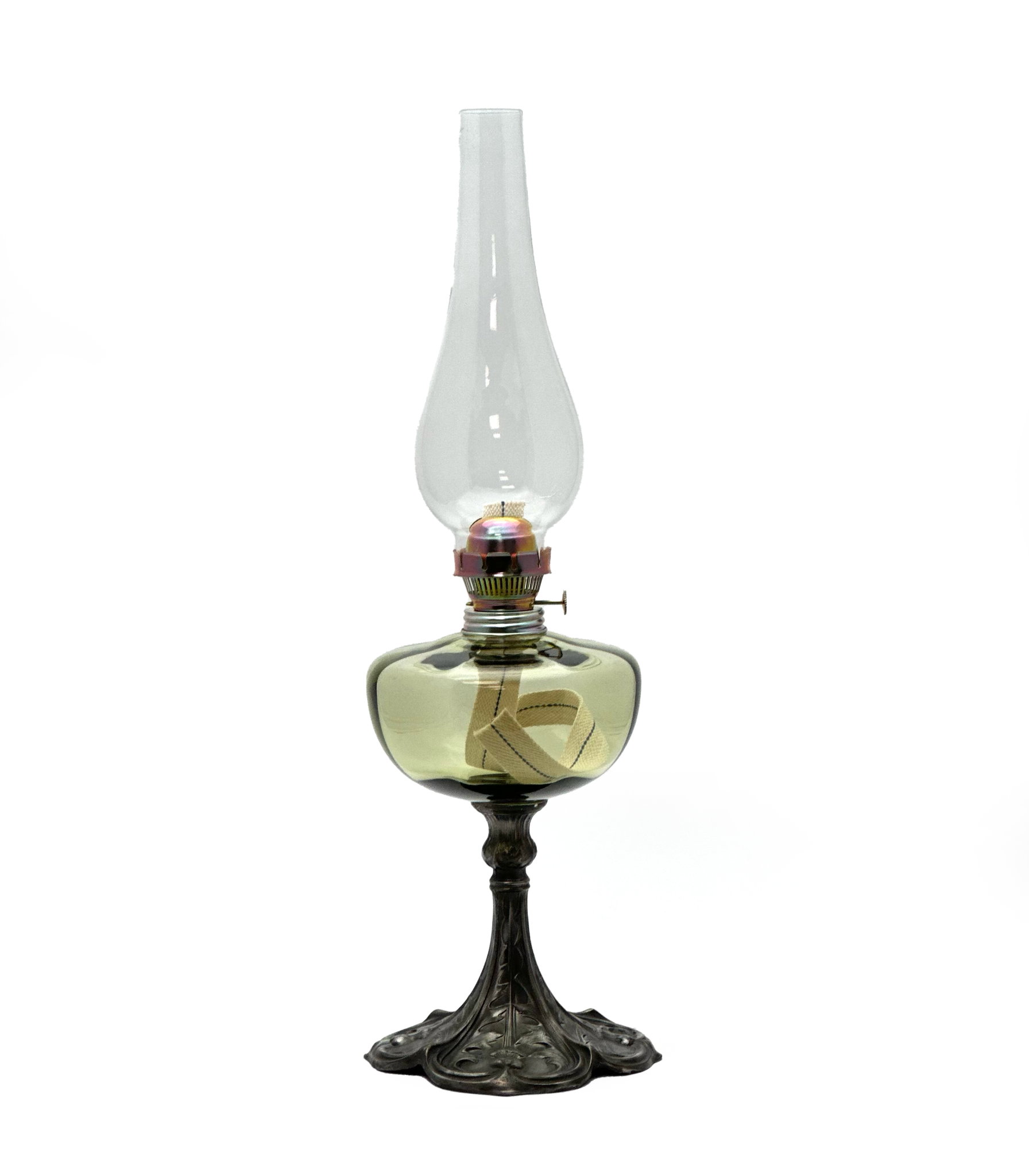 Petrolejová lampa Božena lesní zelená