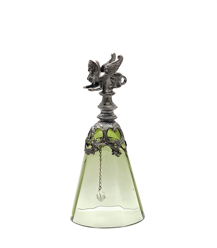 Bell with Art Nouveau pewter decoration