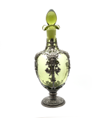 Art Nouveau pewter decanter